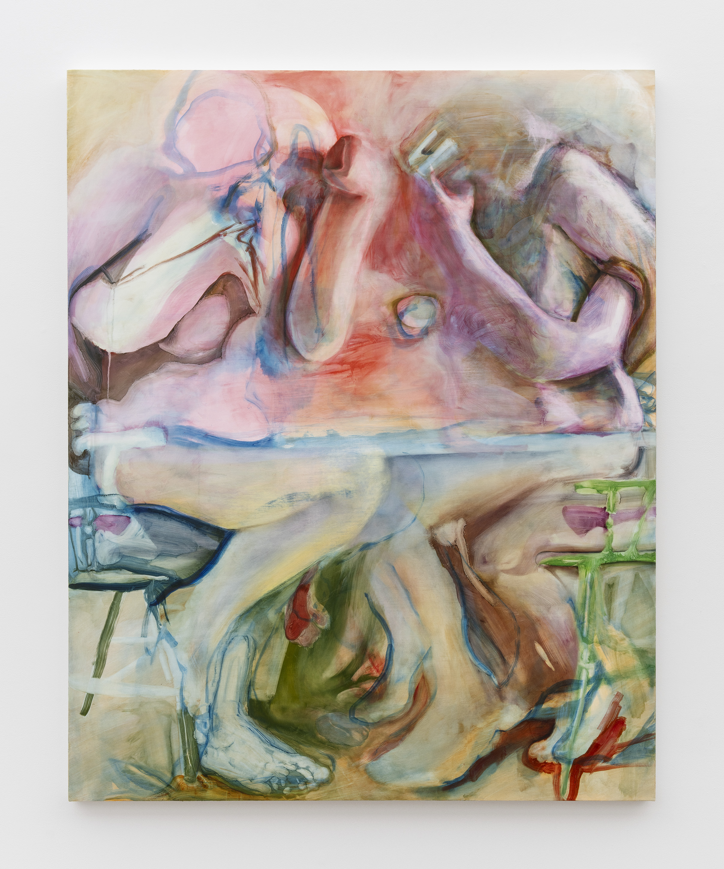 Overboard, 2024, oil on canvas, 60” x 48”