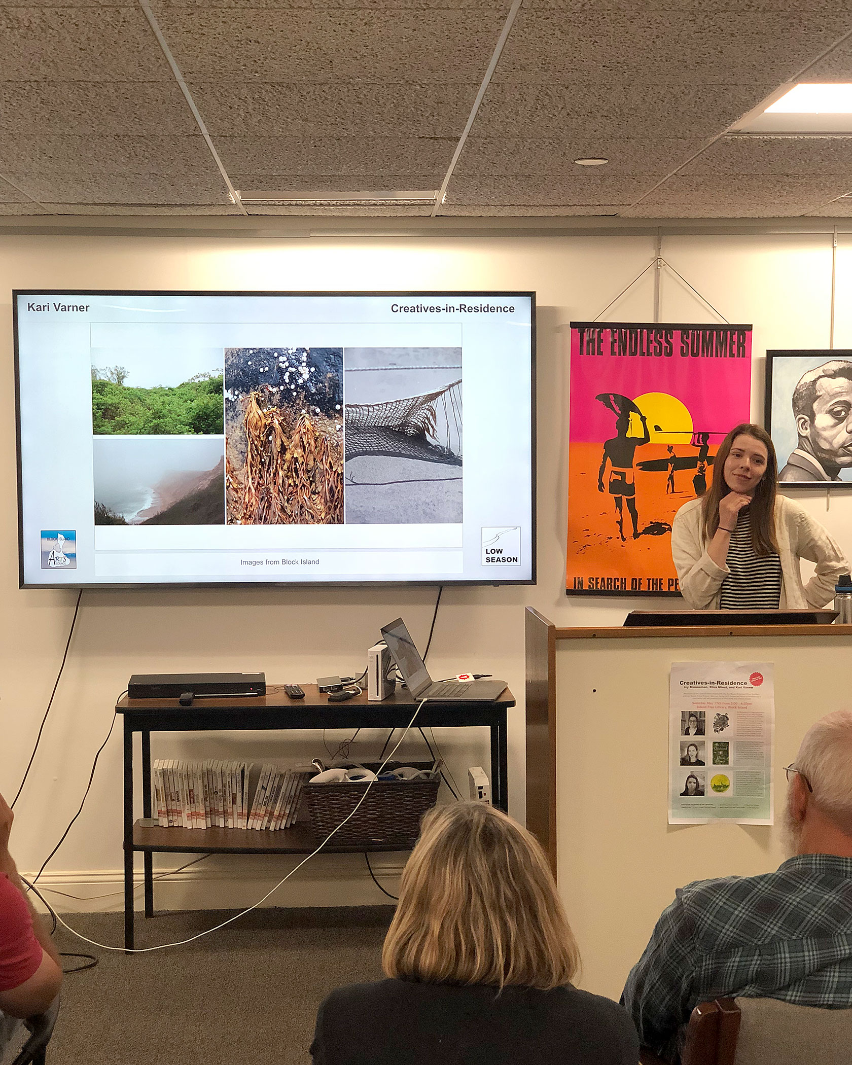 Kari Varner, Low Season Artist-in-Residence, Creatives-in-Residence talk. Spring 2025