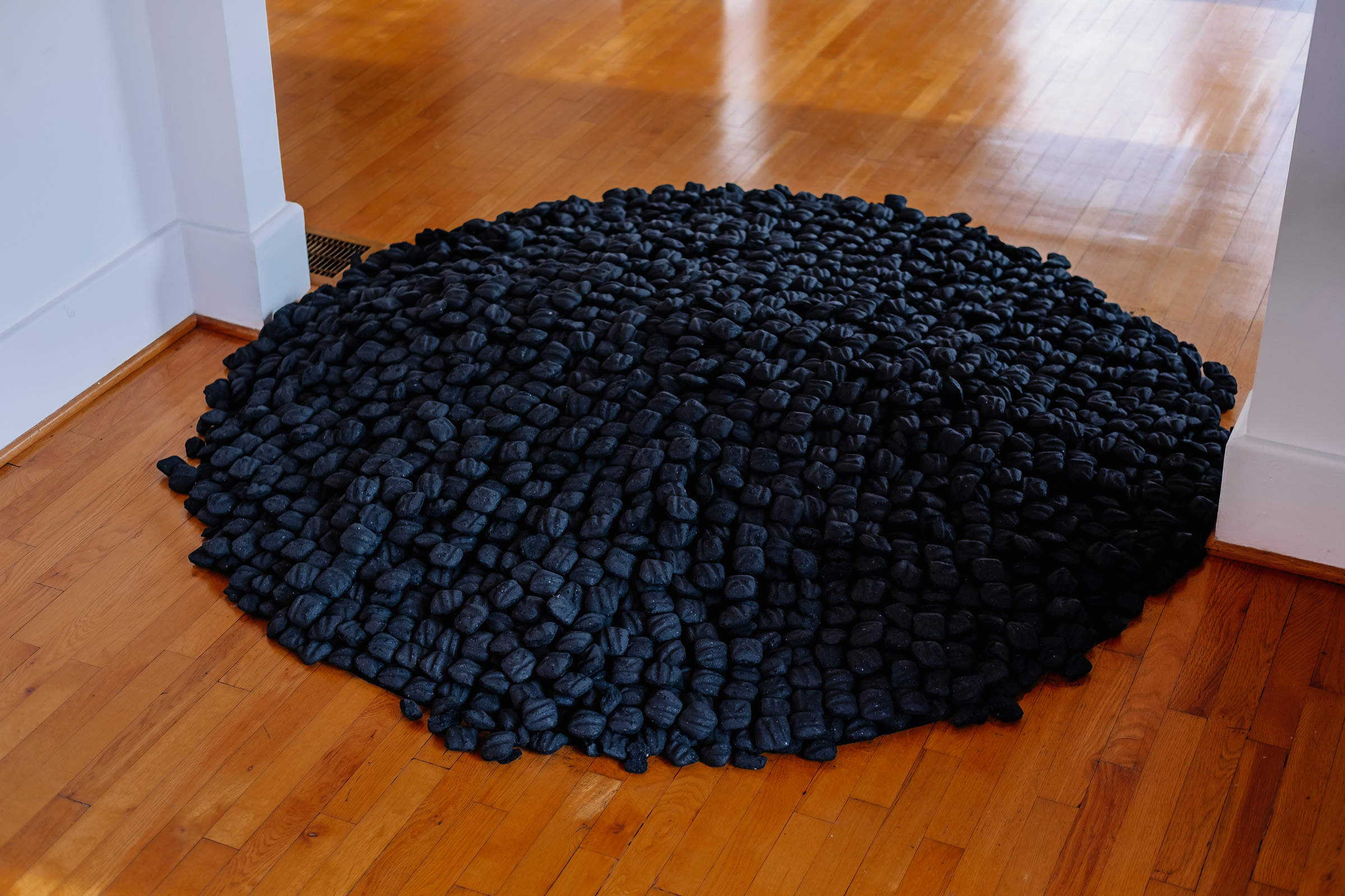 “Black Circle,” 2022 exhibition, Campbellsville University Pence-Chowning Art Gallery. Photo credit: Avery Rice